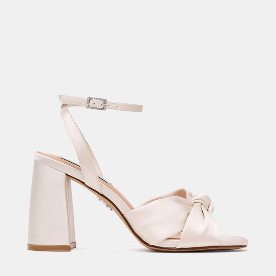 Macaria Sandal IVORY SATIN